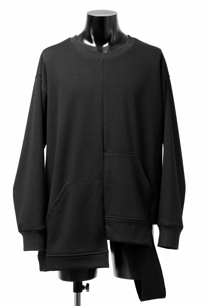 A.F ARTEFACT BOMBERHEAT® ASYMMETRY LOOP HEM TOPS (BLACK)