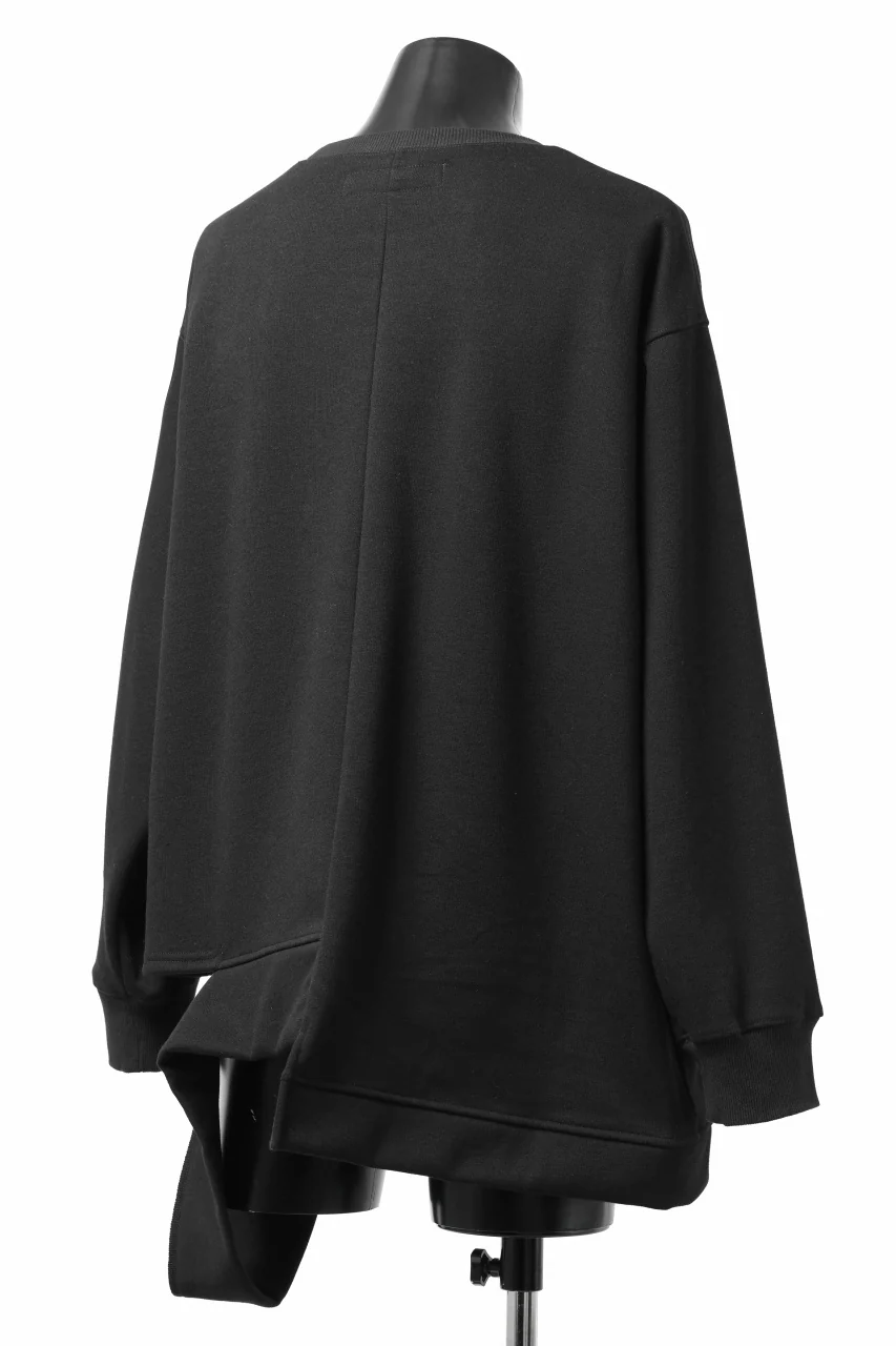 A.F ARTEFACT BOMBERHEAT® ASYMMETRY LOOP HEM TOPS (BLACK) - Image 12