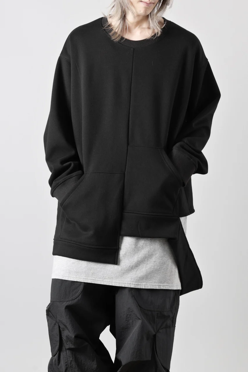 A.F ARTEFACT BOMBERHEAT® ASYMMETRY LOOP HEM TOPS (BLACK) - Image 5