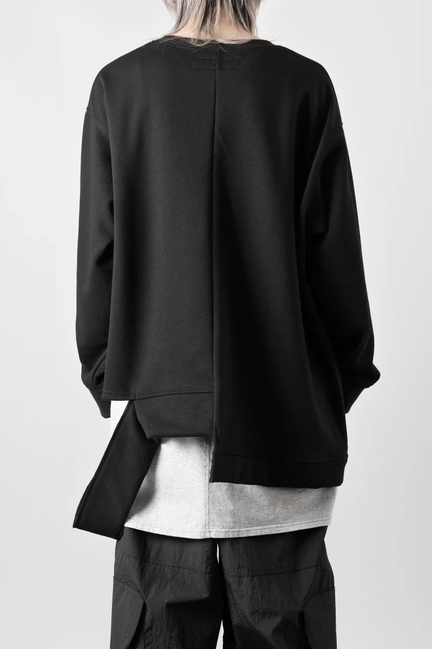 A.F ARTEFACT BOMBERHEAT® ASYMMETRY LOOP HEM TOPS (BLACK) - Image 6