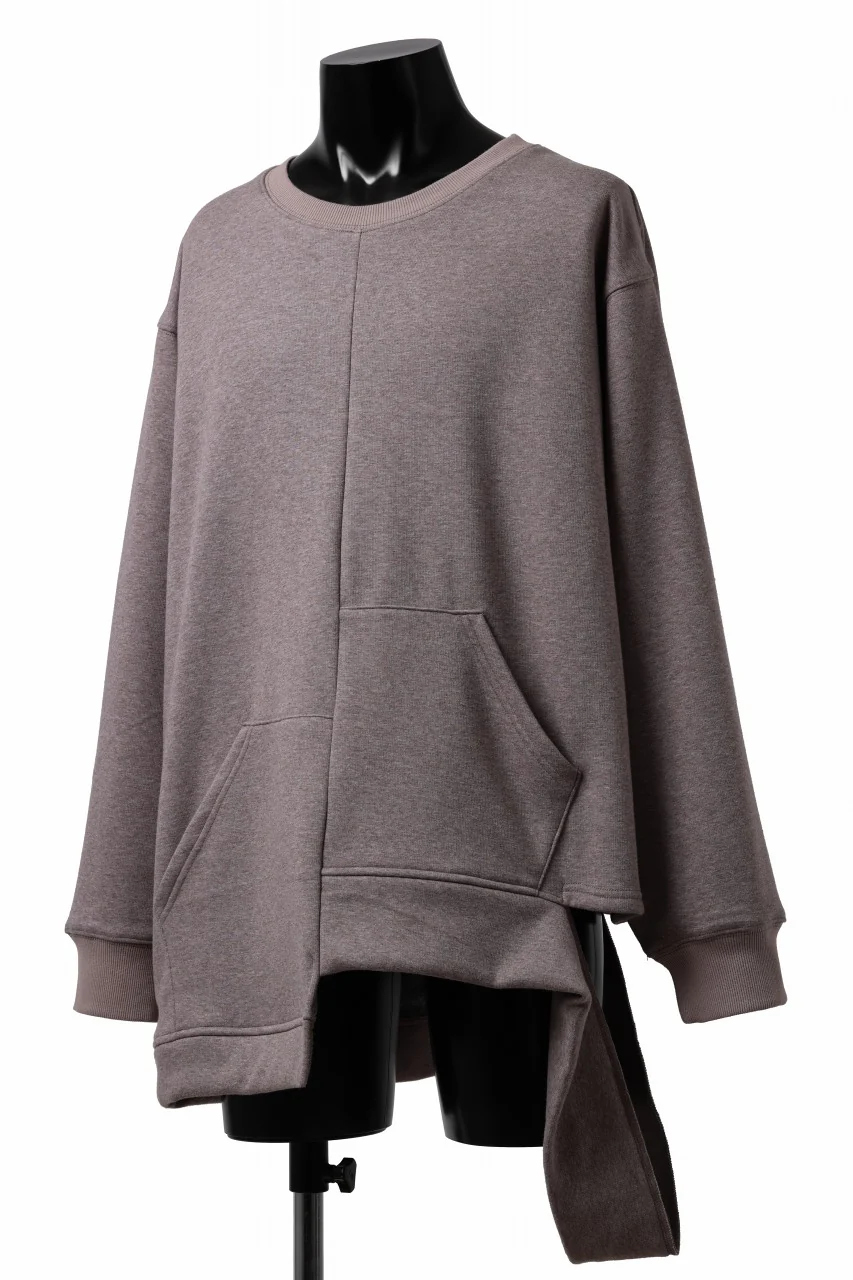 A.F ARTEFACT BOMBERHEAT® ASYMMETRY LOOP HEM TOPS (BROWN) - Image 16