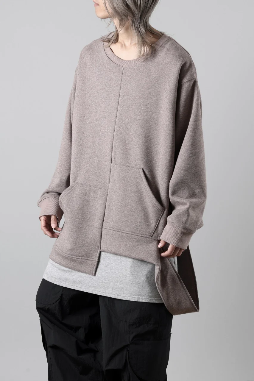 A.F ARTEFACT BOMBERHEAT® ASYMMETRY LOOP HEM TOPS (BROWN) - Image 3