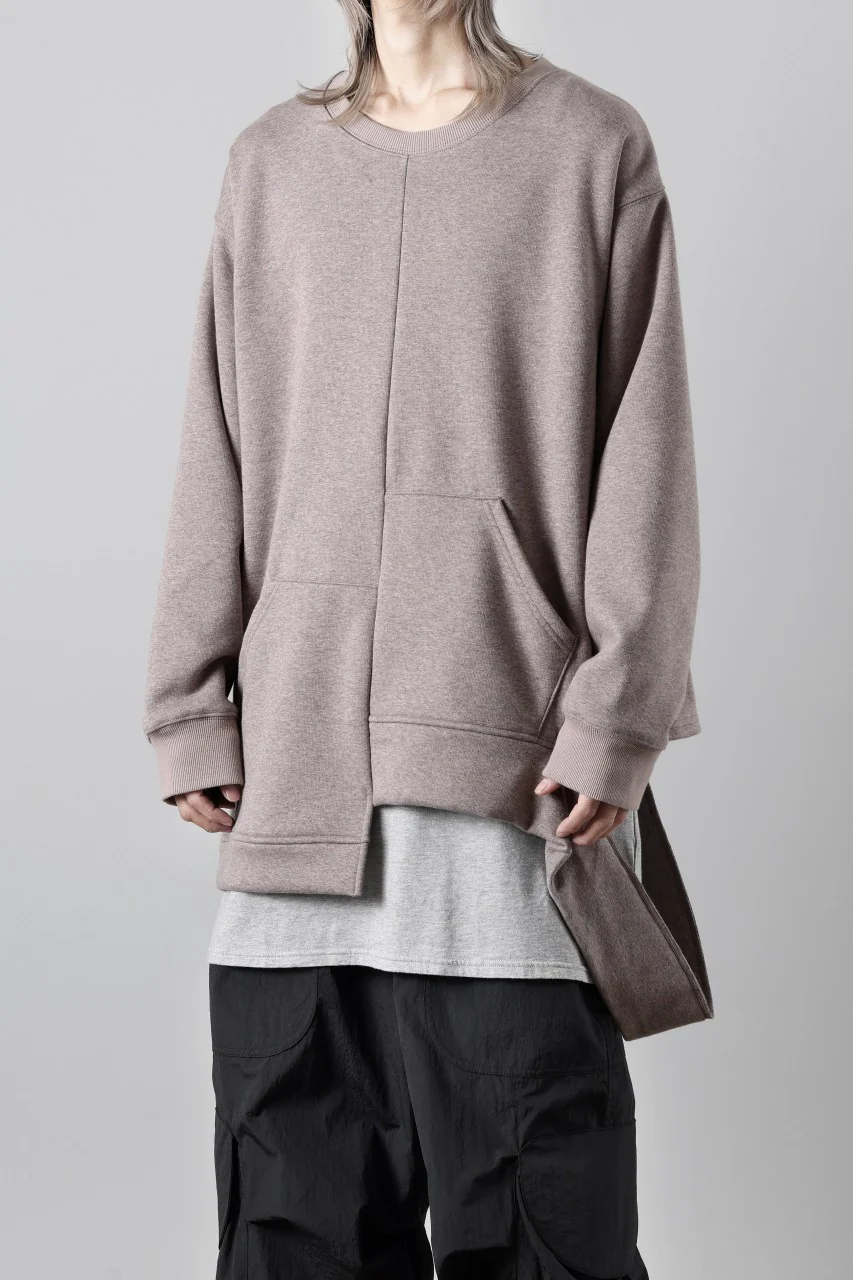 A.F ARTEFACT BOMBERHEAT® ASYMMETRY LOOP HEM TOPS (BROWN) - Image 4