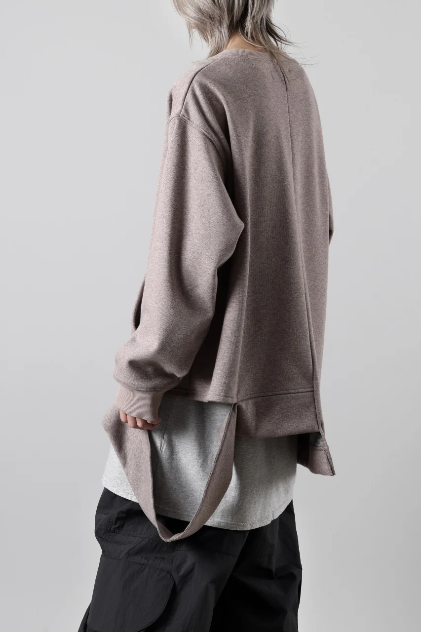 A.F ARTEFACT BOMBERHEAT® ASYMMETRY LOOP HEM TOPS (BROWN) - Image 9