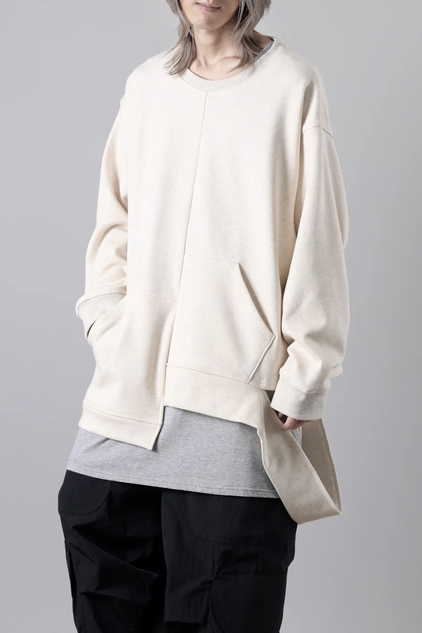 A.F ARTEFACT BOMBERHEAT® ASYMMETRY LOOP HEM TOPS (CREAM) - Image 7