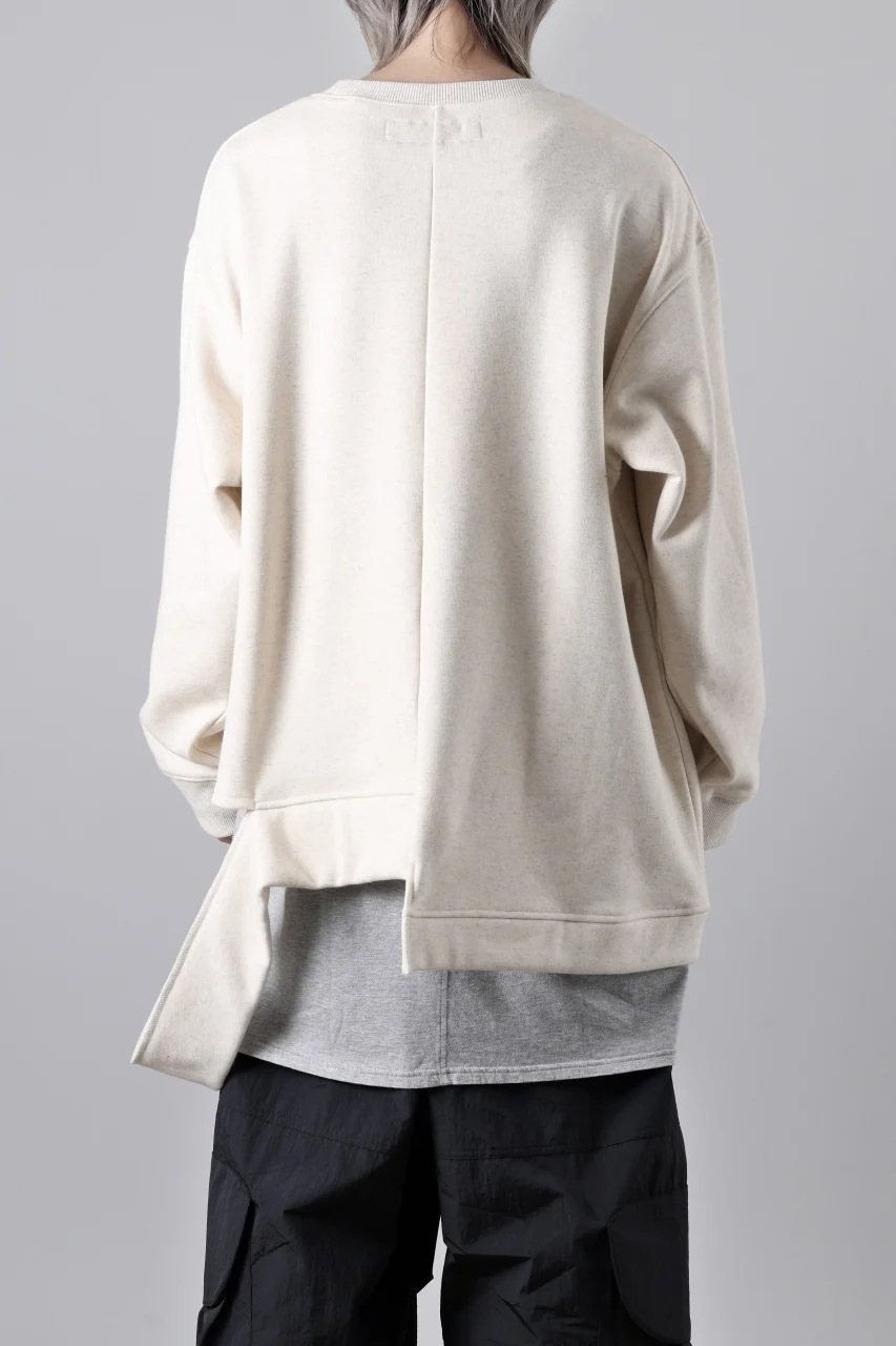 A.F ARTEFACT BOMBERHEAT® ASYMMETRY LOOP HEM TOPS (CREAM) - Image 9