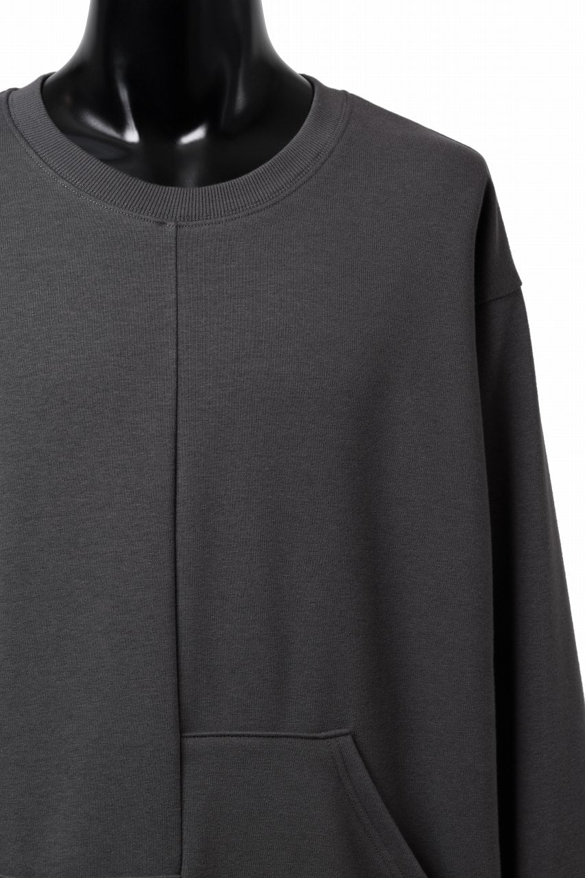 A.F ARTEFACT BOMBERHEAT® ASYMMETRY LOOP HEM TOPS (DARK GREY) - Image 13