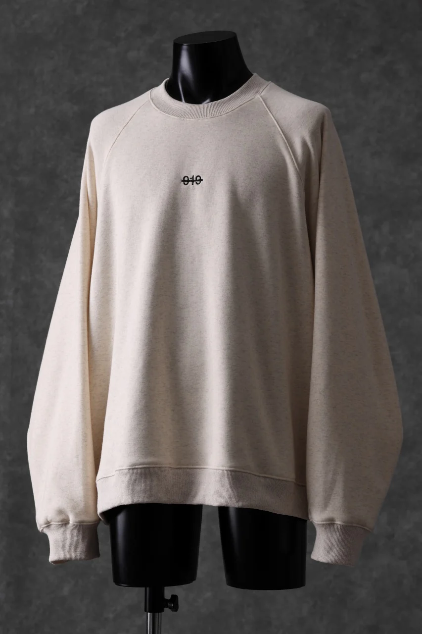 A.F ARTEFACT BOMBERHEAT® BACK LOGO DOLMAN TOPS (CREAM) - Image 4