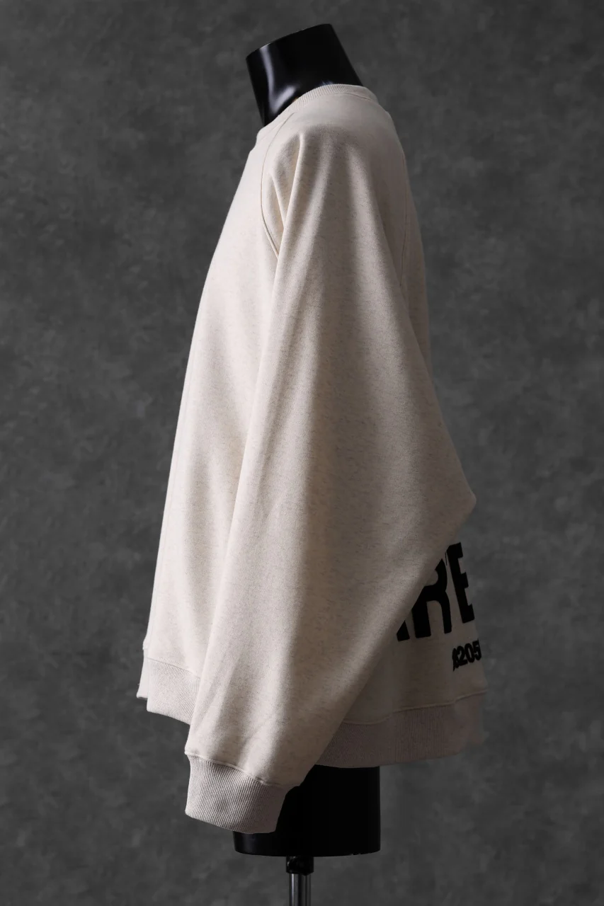 A.F ARTEFACT BOMBERHEAT® BACK LOGO DOLMAN TOPS (CREAM) - Image 5