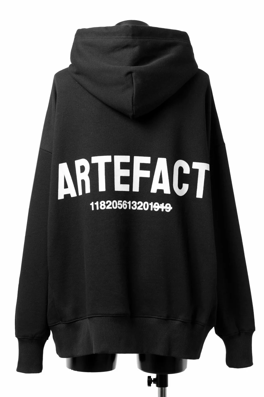 A.F ARTEFACT BOMBERHEAT® BACK LOGO HOODIE (BLACK)
