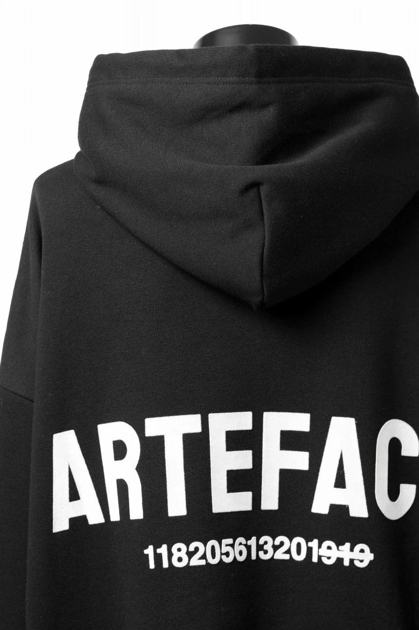 A.F ARTEFACT BOMBERHEAT® BACK LOGO HOODIE (BLACK) - Image 11