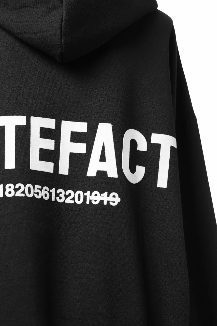 A.F ARTEFACT BOMBERHEAT® BACK LOGO HOODIE (BLACK) - Image 12