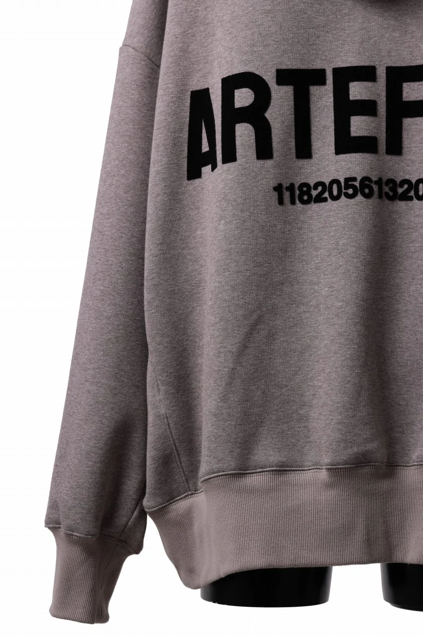 A.F ARTEFACT BOMBERHEAT® BACK LOGO HOODIE (BROWN) - Image 11
