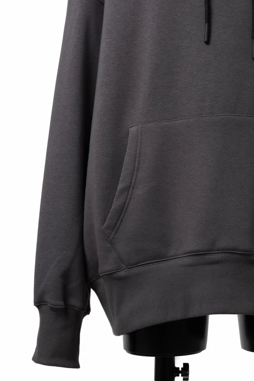 A.F ARTEFACT BOMBERHEAT® BACK LOGO HOODIE (DARK GREY) - Image 6
