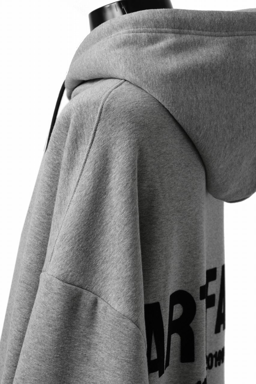 A.F ARTEFACT BOMBERHEAT® BACK LOGO HOODIE (LIGHT GREY) - Image 10