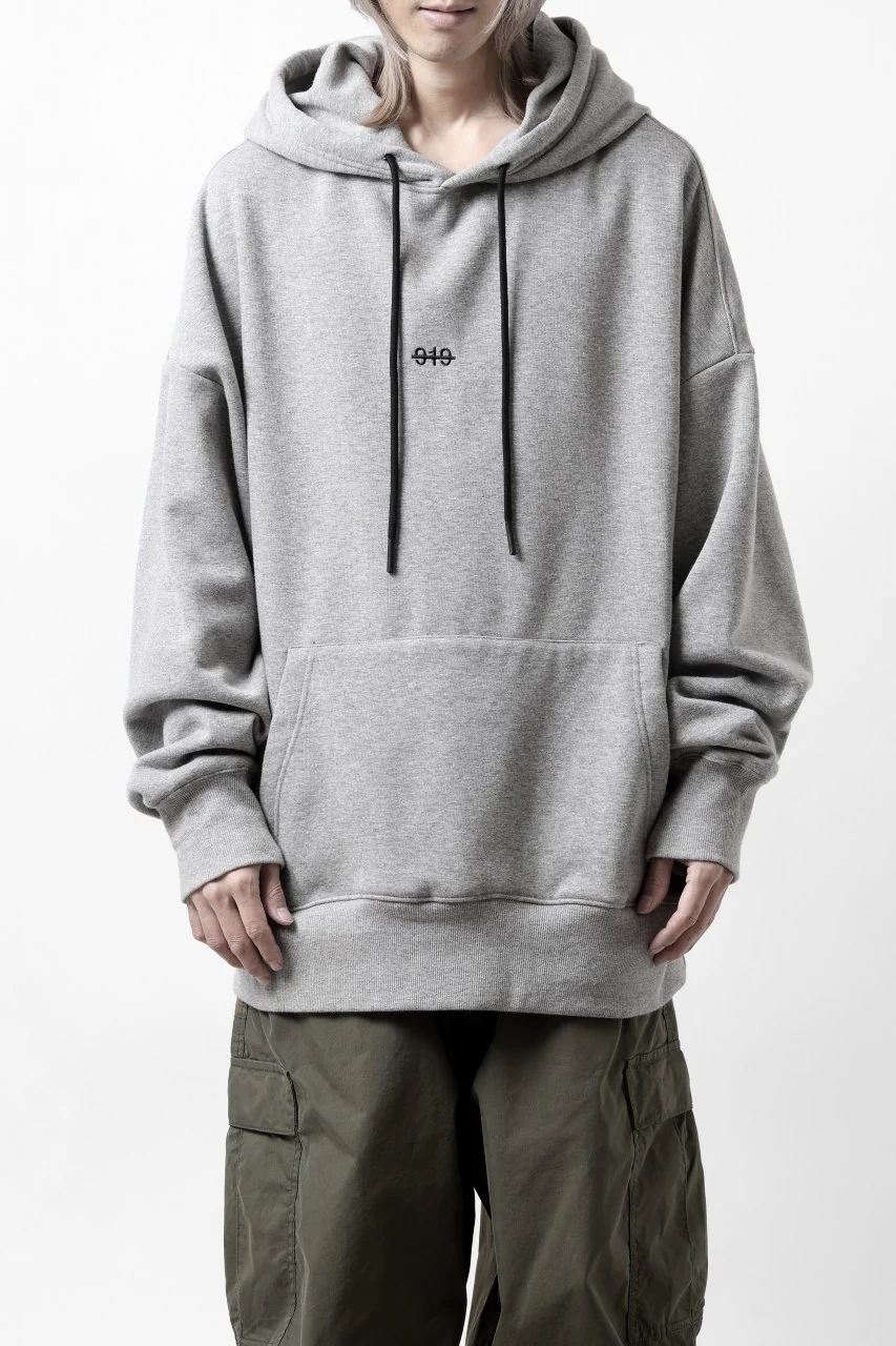 A.F ARTEFACT BOMBERHEAT® BACK LOGO HOODIE (LIGHT GREY) - Image 14