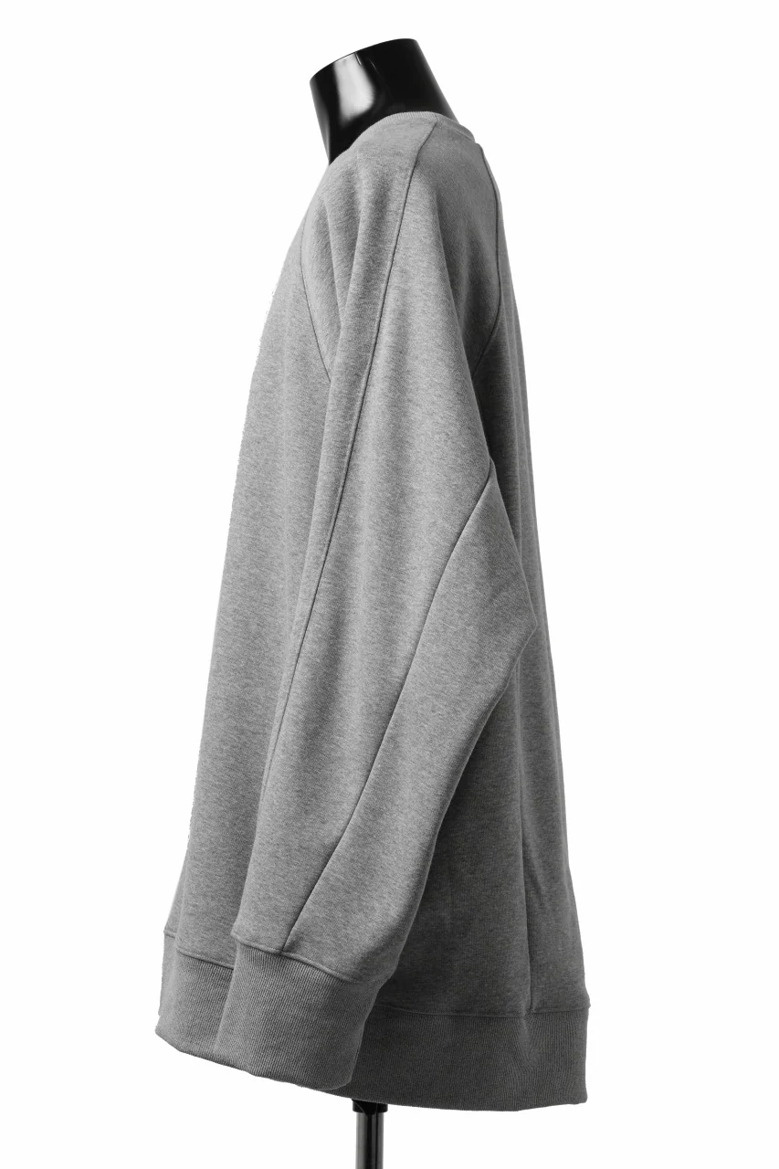 A.F ARTEFACT BOMBERHEAT® DOLMAN PULLOVER TOPS (LIGHT GREY) - Image 3