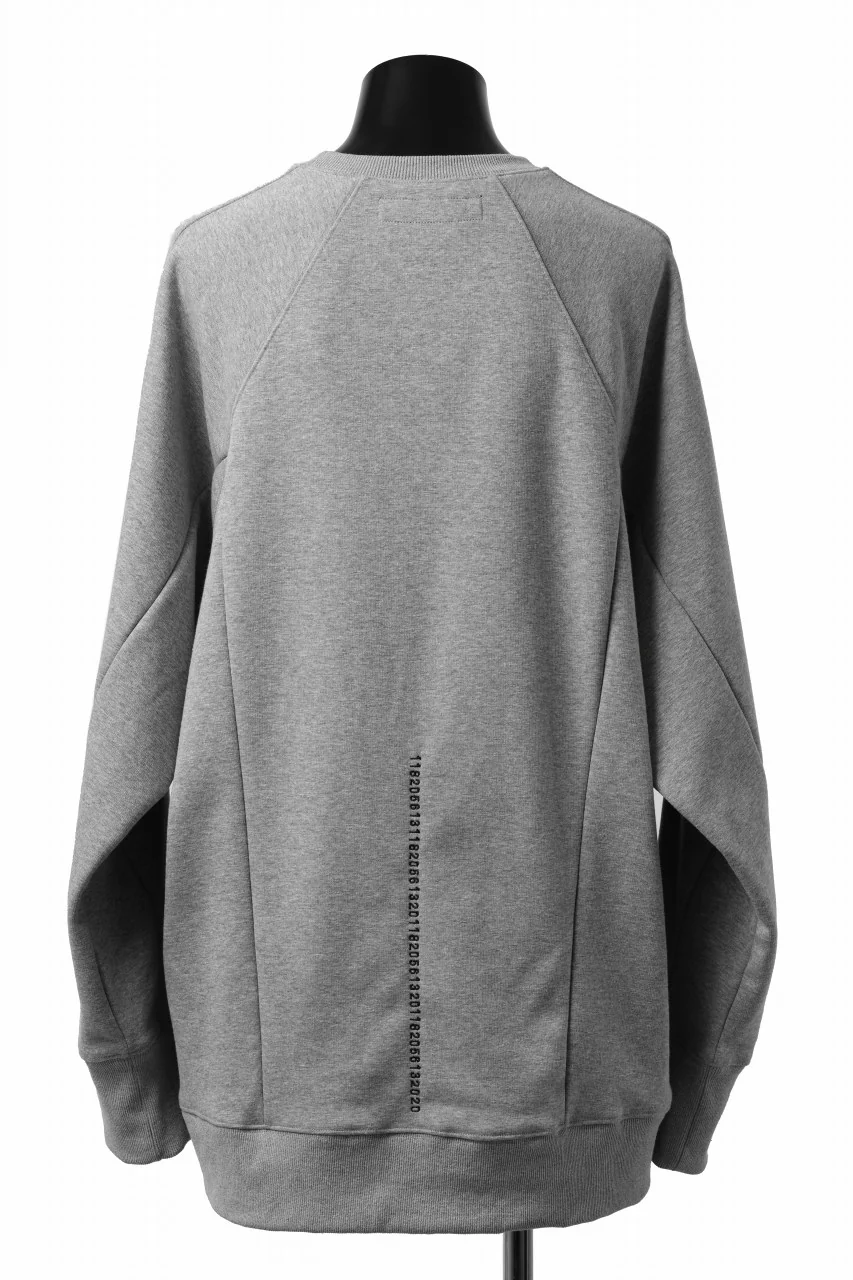 A.F ARTEFACT BOMBERHEAT® DOLMAN PULLOVER TOPS (LIGHT GREY) - Image 4
