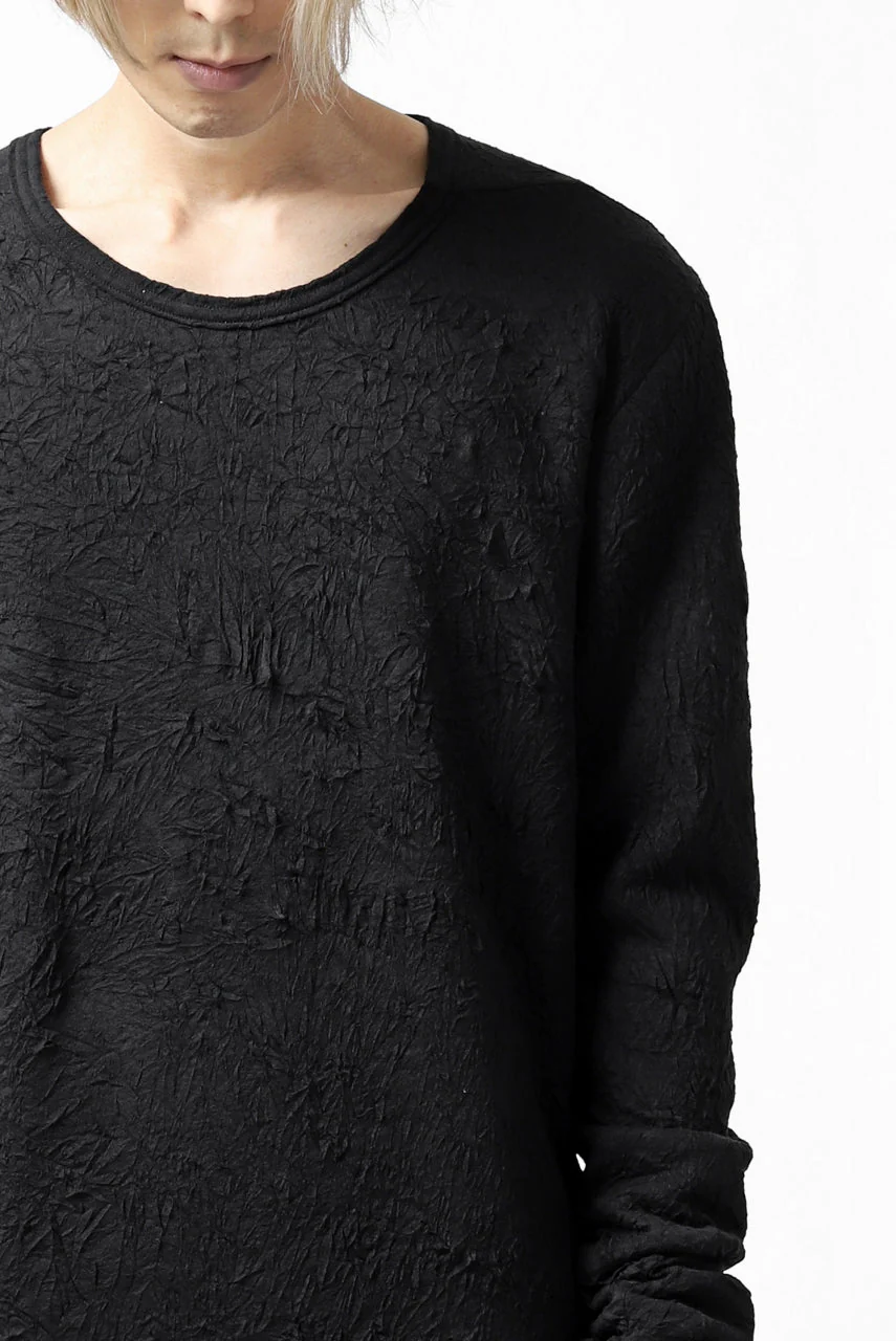A.F ARTEFACT BomberHEAT×CRUMPLE JERSEY LAYERED TOPS (BLACK×BLACK) - Image 31