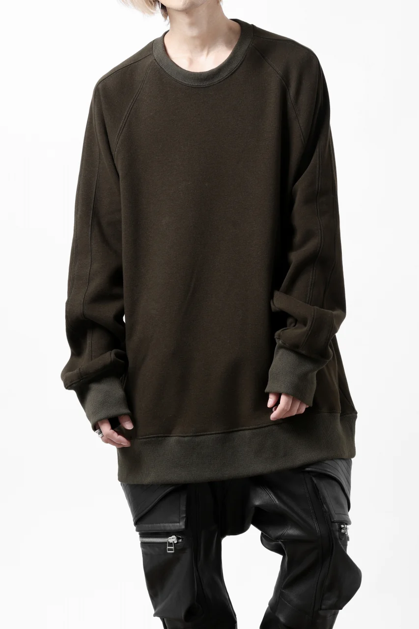 A.F ARTEFACT BomberHEAT DOLMAN PULLOVER TOPS (KHAKI) - Image 3