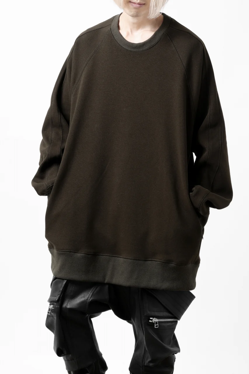 A.F ARTEFACT BomberHEAT DOLMAN PULLOVER TOPS (KHAKI) - Image 8