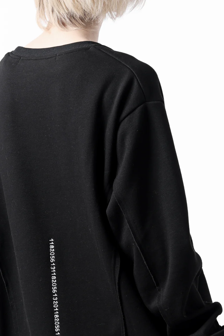 A.F ARTEFACT BomberHEAT SINGLE LOOP HEM PULLOVER TOPS (BLACK) - Image 15
