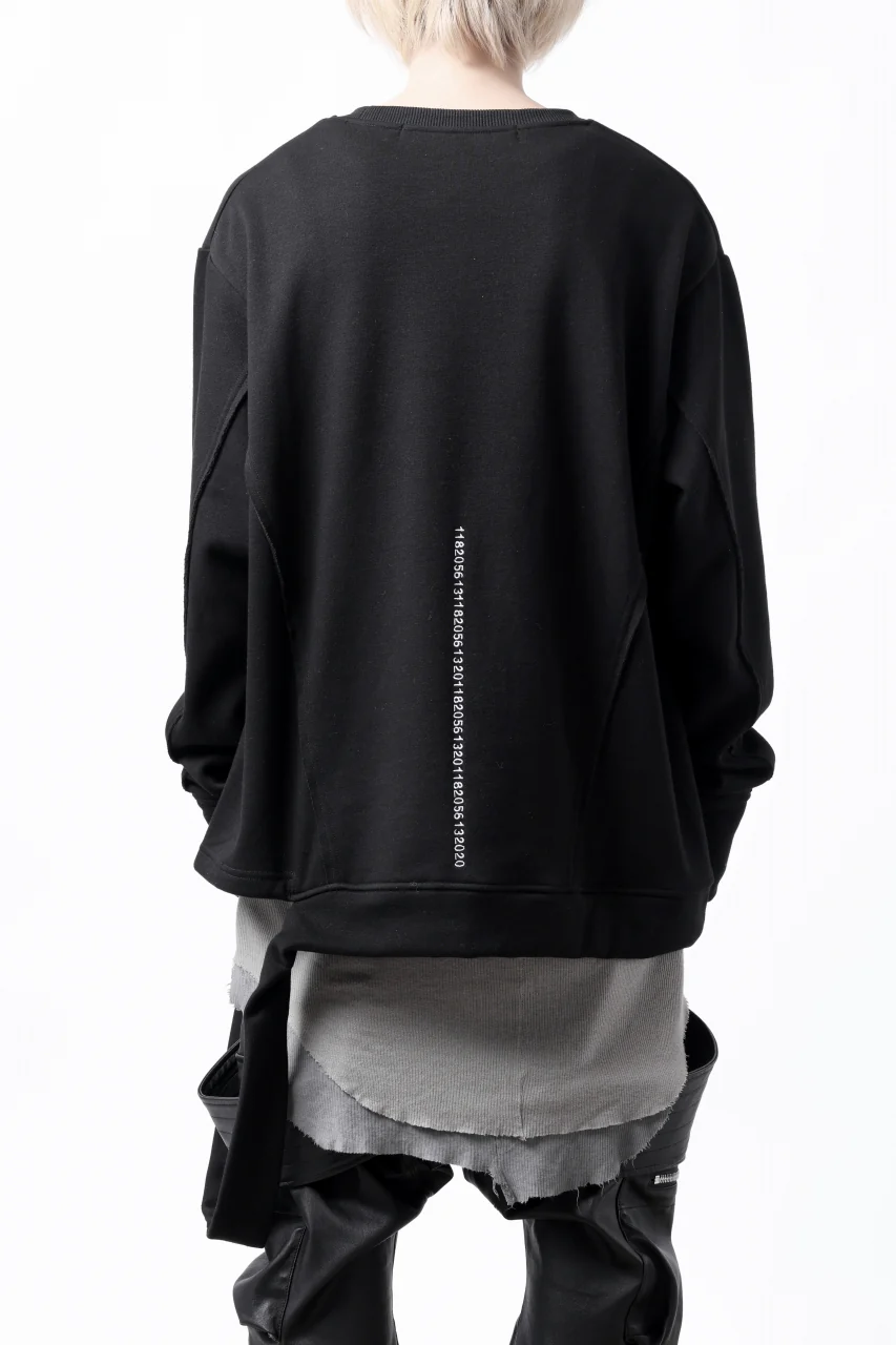 A.F ARTEFACT BomberHEAT SINGLE LOOP HEM PULLOVER TOPS (BLACK) - Image 3