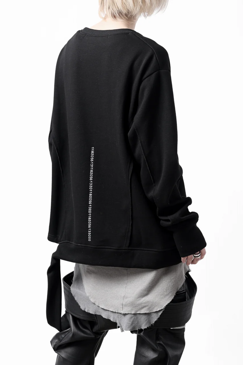 A.F ARTEFACT BomberHEAT SINGLE LOOP HEM PULLOVER TOPS (BLACK) - Image 6