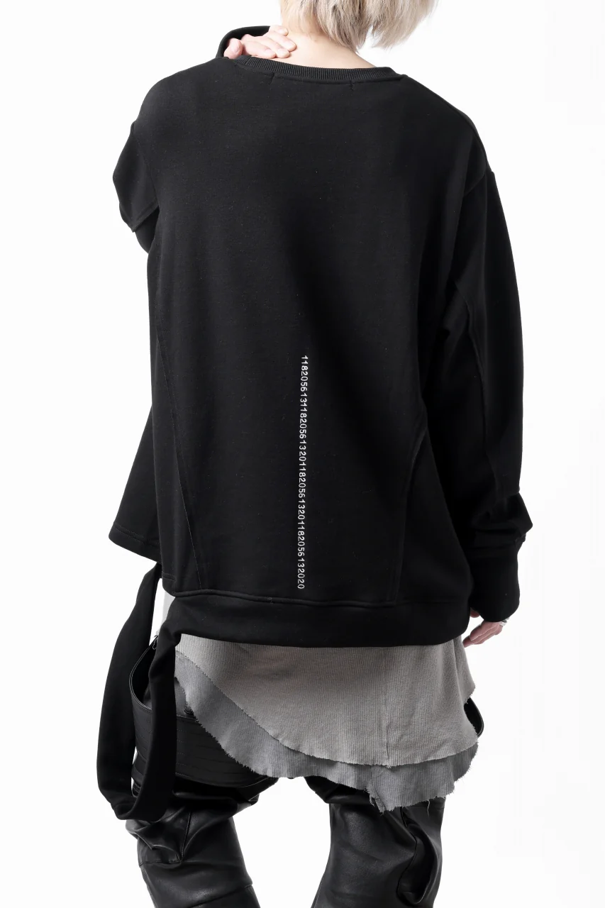 A.F ARTEFACT BomberHEAT SINGLE LOOP HEM PULLOVER TOPS (BLACK) - Image 9