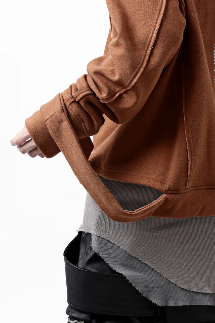 A.F ARTEFACT BomberHEAT SINGLE LOOP HEM PULLOVER TOPS (ORANGE) - Image 11