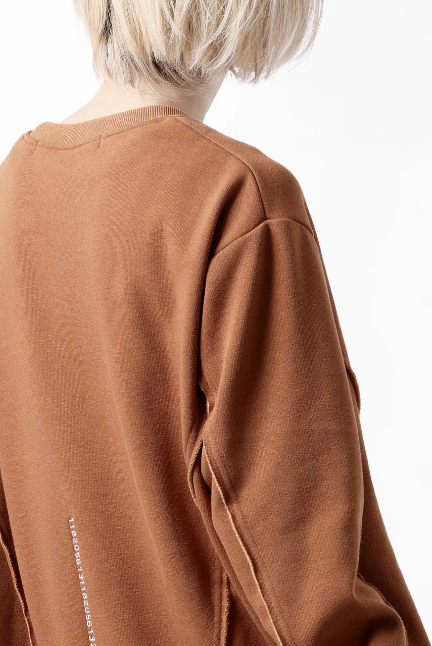 A.F ARTEFACT BomberHEAT SINGLE LOOP HEM PULLOVER TOPS (ORANGE) - Image 12