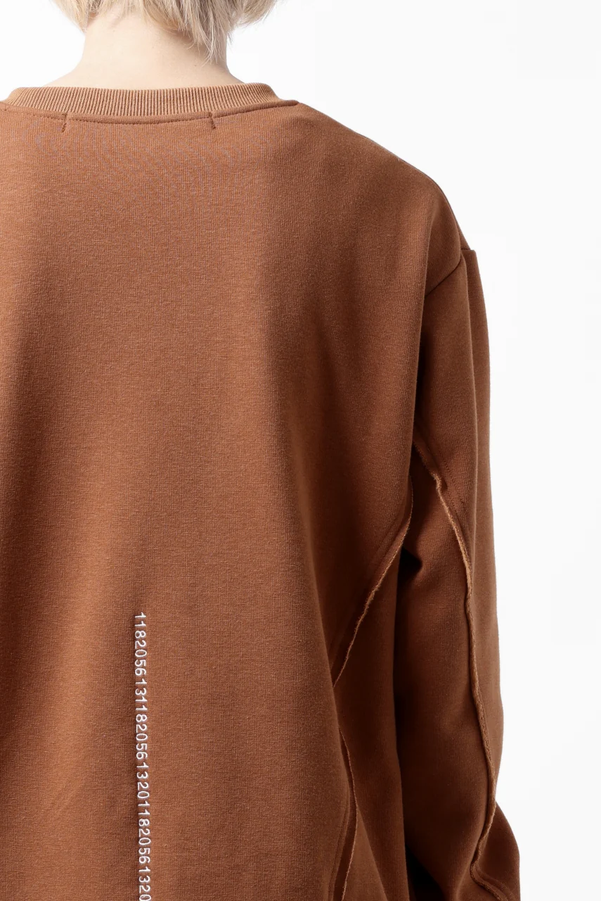 A.F ARTEFACT BomberHEAT SINGLE LOOP HEM PULLOVER TOPS (ORANGE) - Image 13