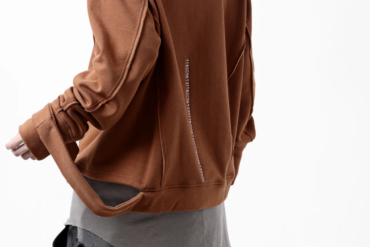 A.F ARTEFACT BomberHEAT SINGLE LOOP HEM PULLOVER TOPS (ORANGE) - Image 15