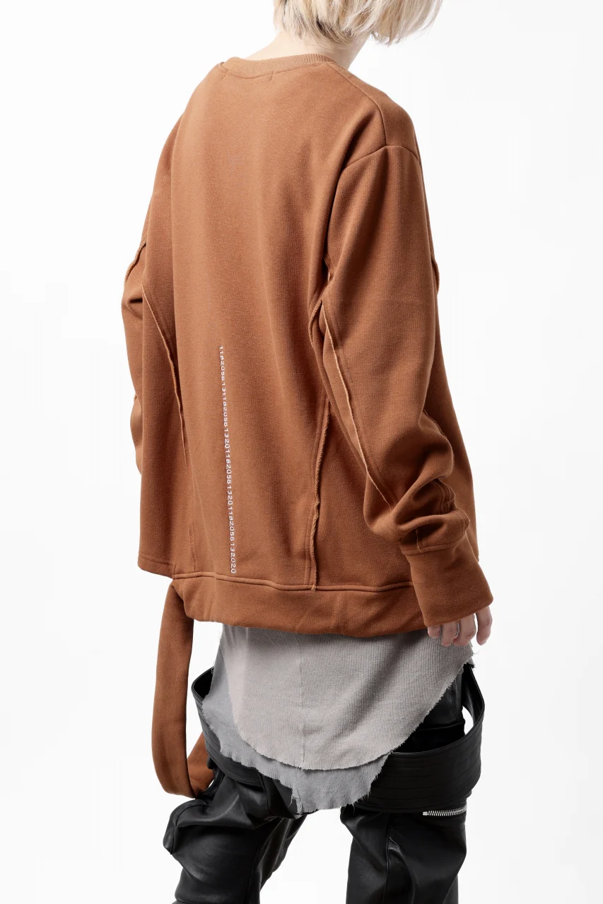 A.F ARTEFACT BomberHEAT SINGLE LOOP HEM PULLOVER TOPS (ORANGE) - Image 6