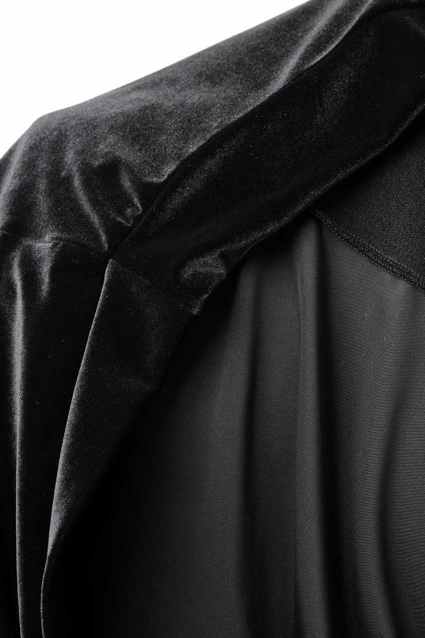 A.F ARTEFACT BRUSHED KNIT COMBI VELOR TOP (BLACK) - Image 17
