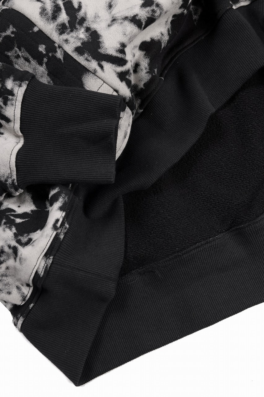 A.F ARTEFACT CARGO HOODED TOPS / MOTTLED DYING (BLACK x IVORY) - Image 10