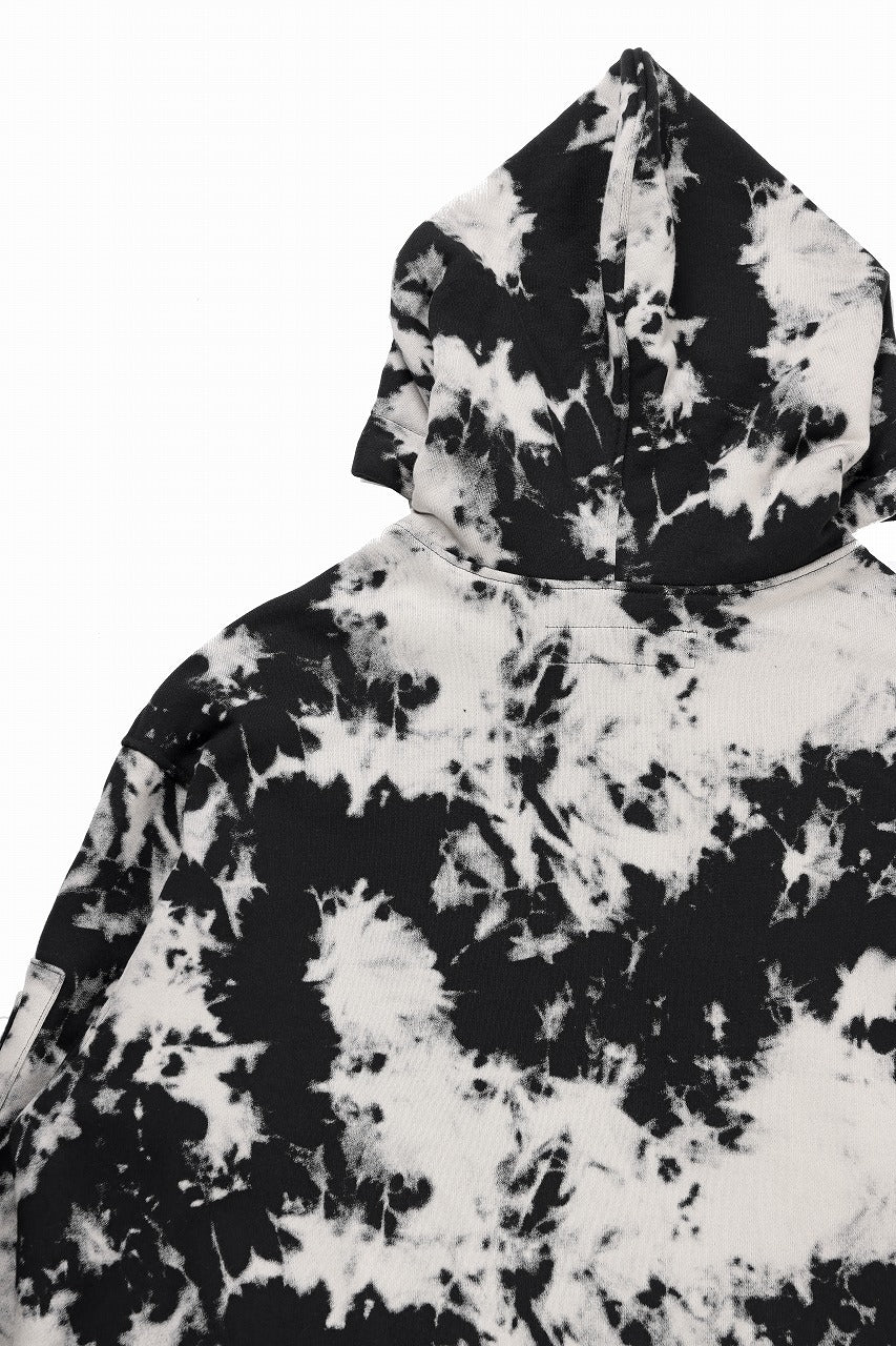 A.F ARTEFACT CARGO HOODED TOPS / MOTTLED DYING (BLACK x IVORY) - Image 11