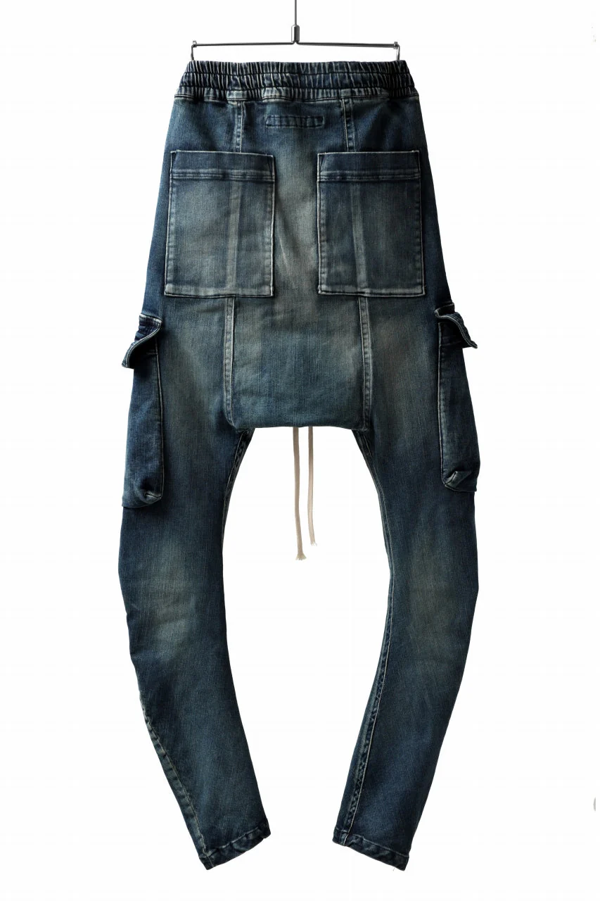 A.F ARTEFACT CARGO SARROUEL SKINNY PANTS / FADED AGEING DENIM (BLUE) - Image 27