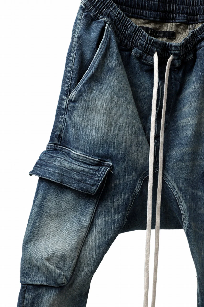 A.F ARTEFACT CARGO SARROUEL SKINNY PANTS / FADED AGEING DENIM (BLUE) - Image 30