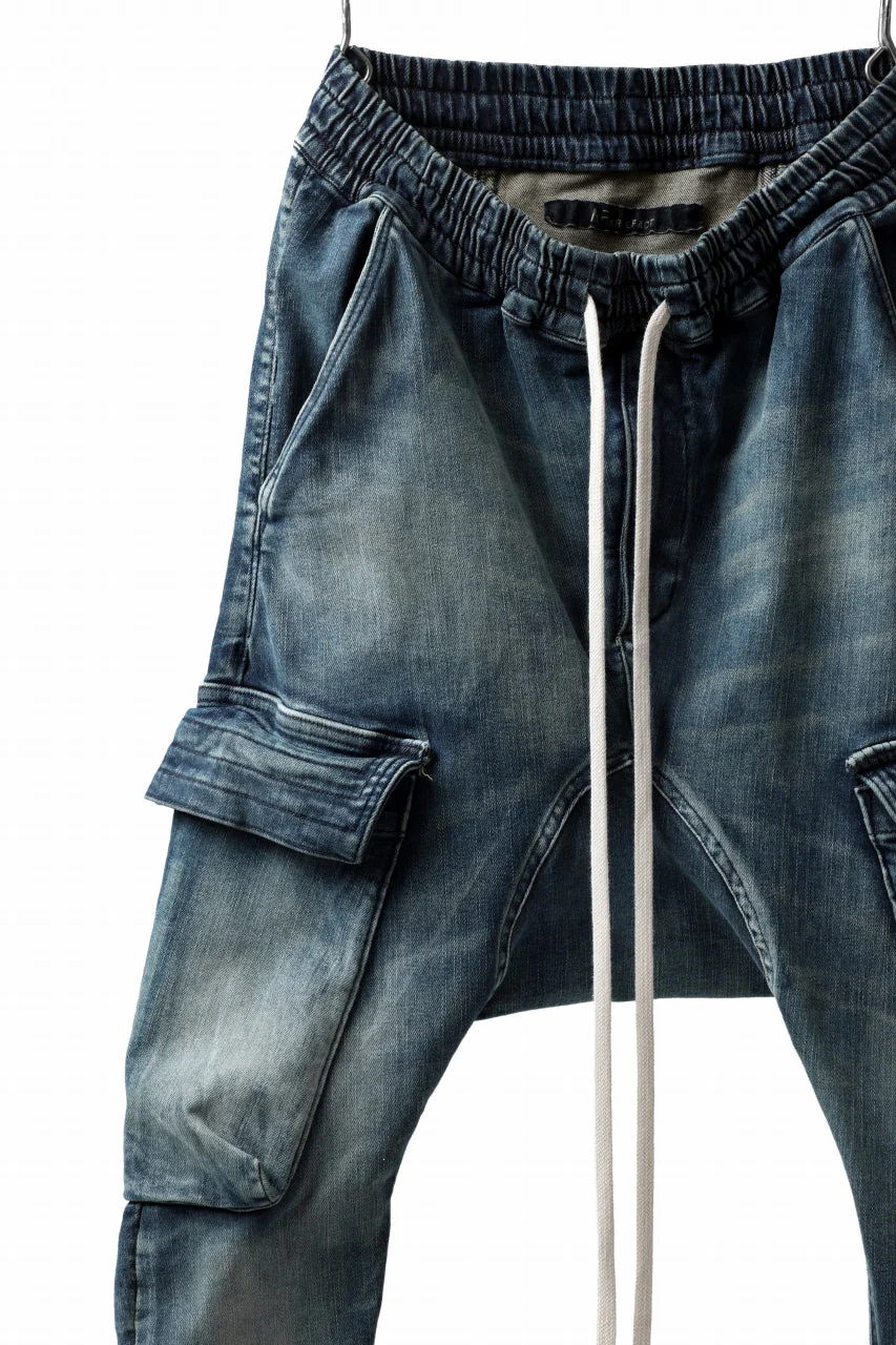 A.F ARTEFACT CARGO SARROUEL SKINNY PANTS / FADED AGEING DENIM (BLUE) - Image 31