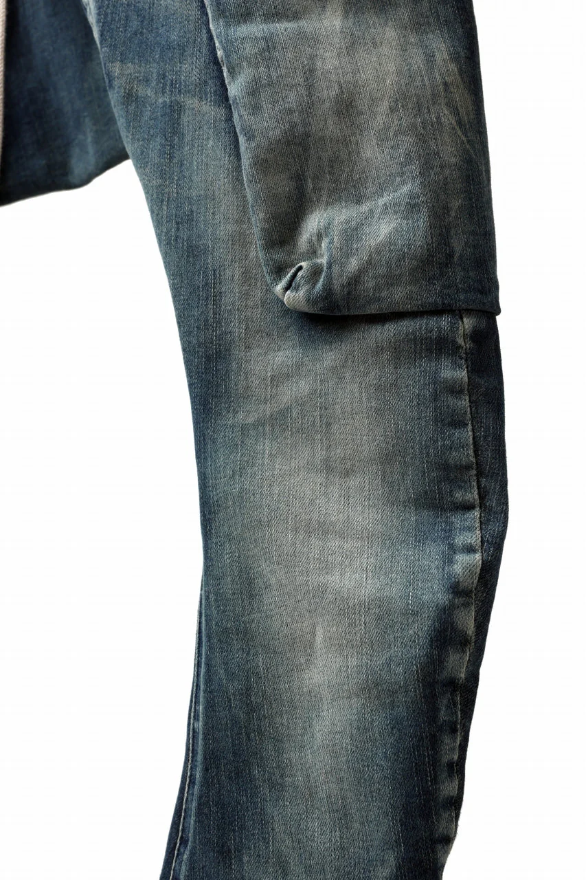 A.F ARTEFACT CARGO SARROUEL SKINNY PANTS / FADED AGEING DENIM (BLUE) - Image 33