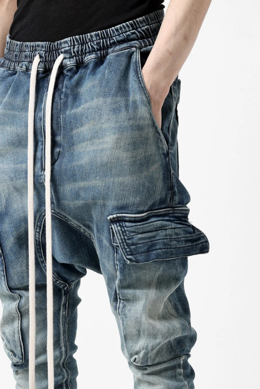 A.F ARTEFACT CARGO SARROUEL SKINNY PANTS / FADED AGEING DENIM (BLUE) - Image 41