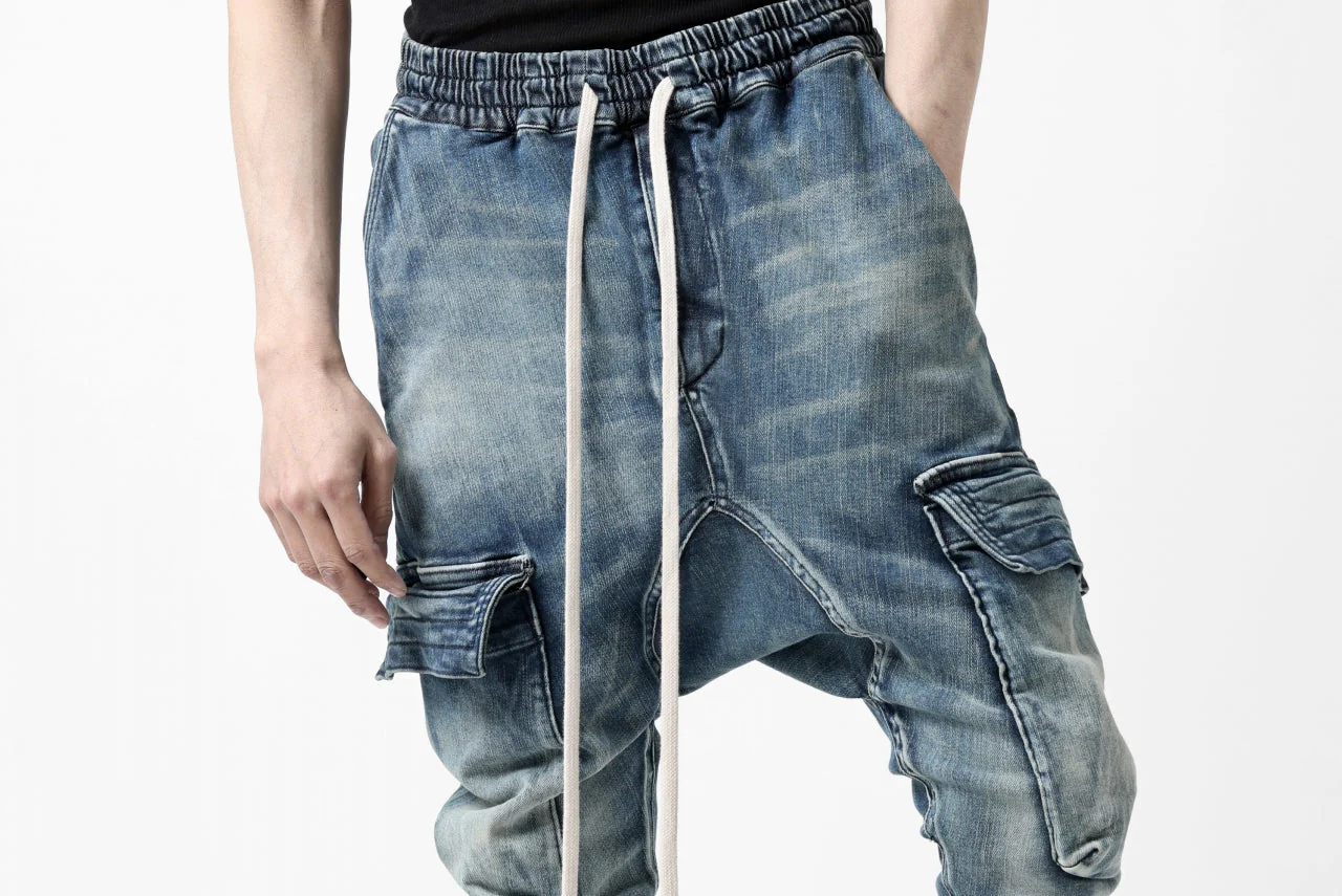 A.F ARTEFACT CARGO SARROUEL SKINNY PANTS / FADED AGEING DENIM (BLUE) - Image 45