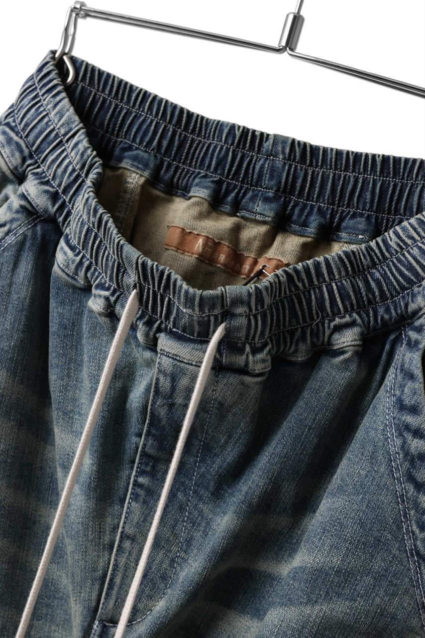A.F ARTEFACT CARGO SARROUEL SKINNY PANTS / FADED AGEING DENIM (BLUE) - Image 6
