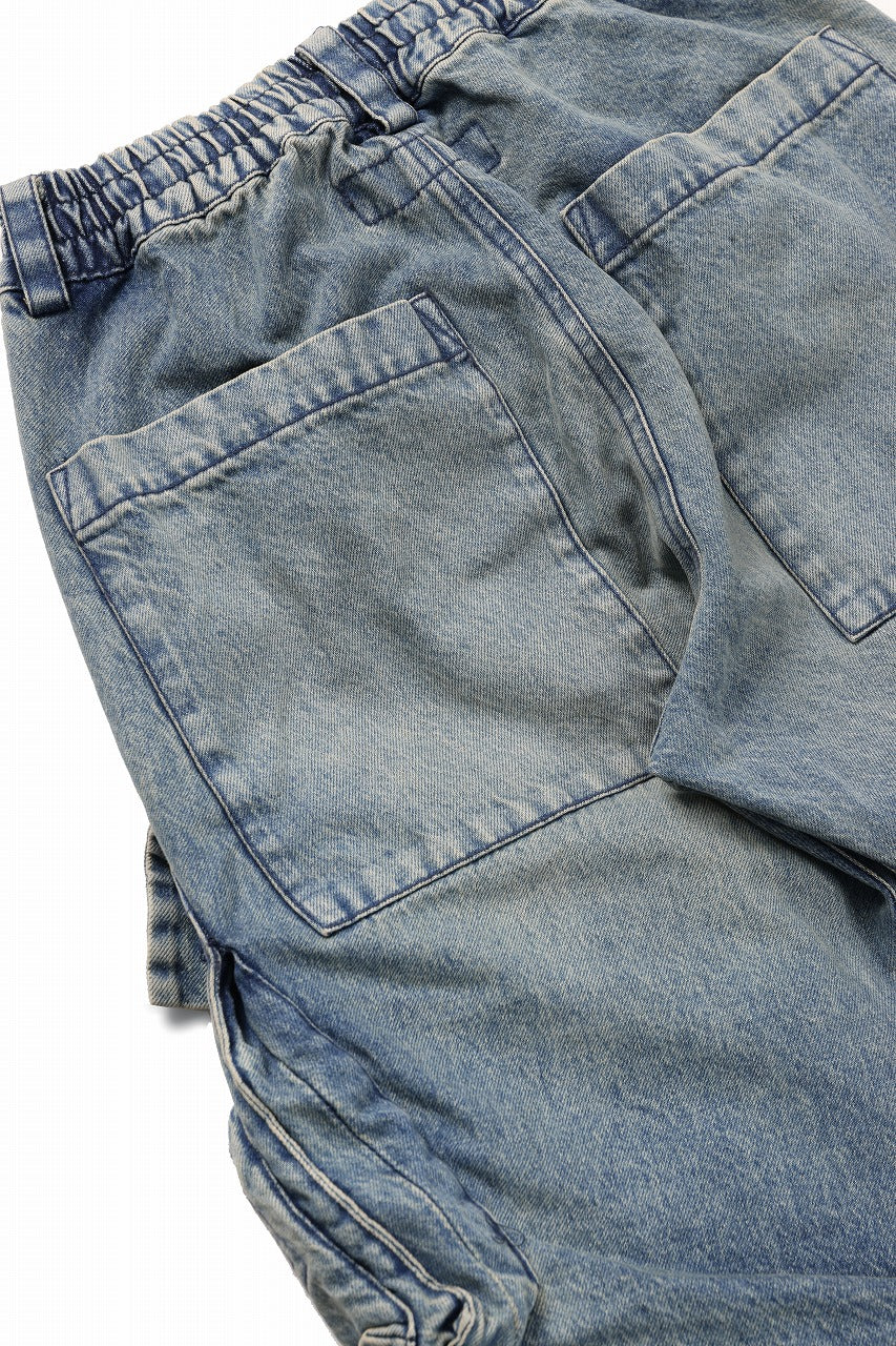 A.F ARTEFACT CARGO TUCK BAGGY PANTS / FADED DENIM (BLUE) - Image 17