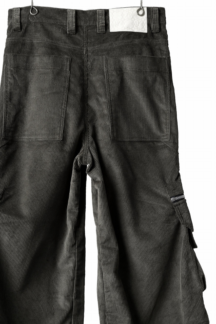 A.F ARTEFACT CARGO ZIP BAGGY PANTS / CORDUROY (KHAKI) - Image 13