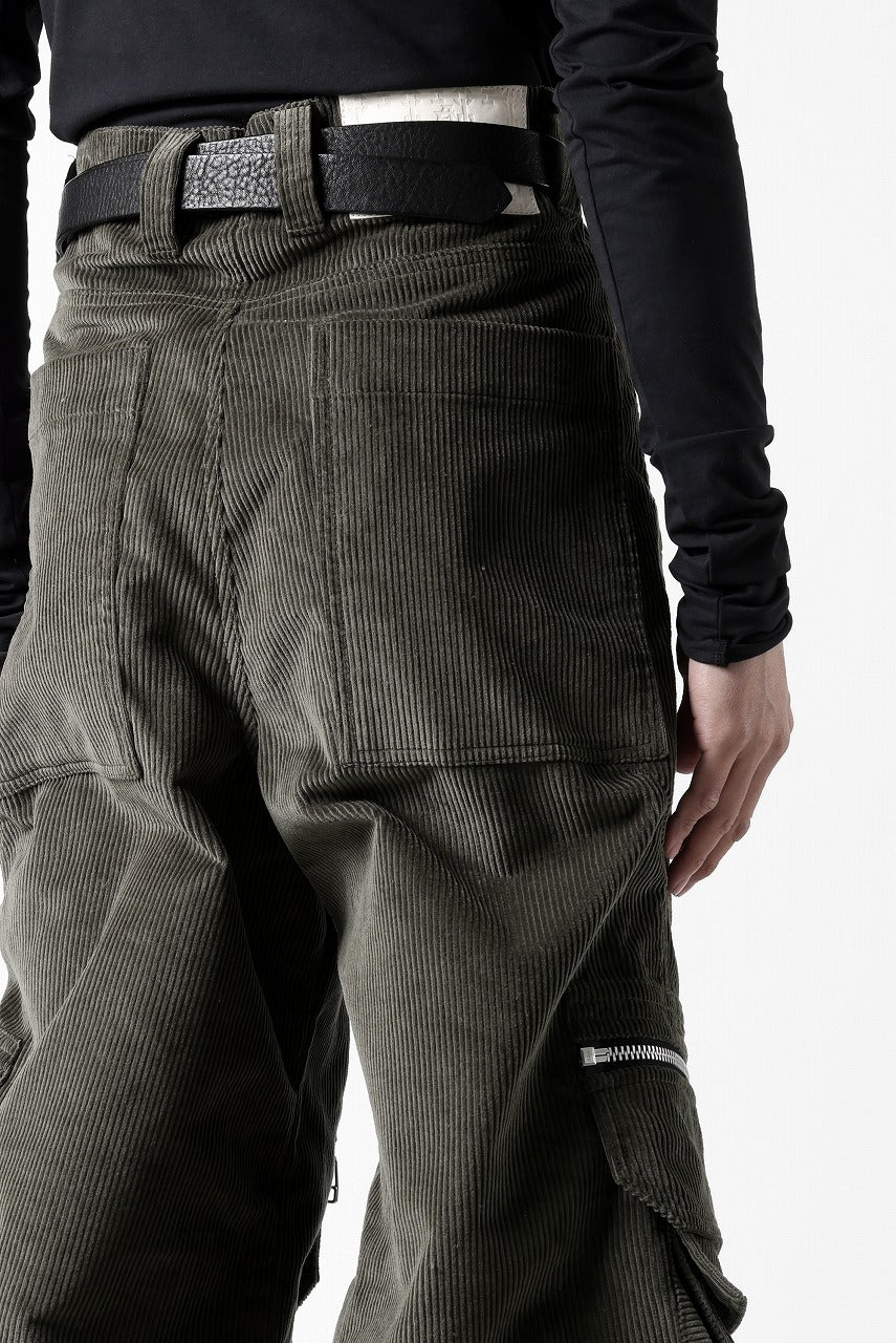 A.F ARTEFACT CARGO ZIP BAGGY PANTS / CORDUROY (KHAKI) - Image 34