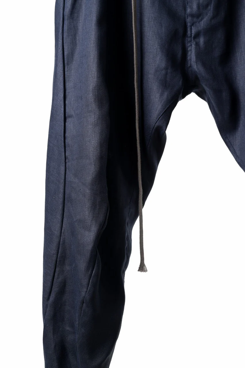 A.F ARTEFACT CURVED LONG PANTS / LINEN TWILL (NAVY) - Image 15