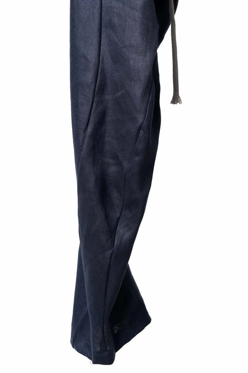 A.F ARTEFACT CURVED LONG PANTS / LINEN TWILL (NAVY) - Image 17