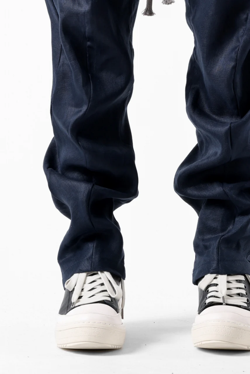A.F ARTEFACT CURVED LONG PANTS / LINEN TWILL (NAVY) - Image 27